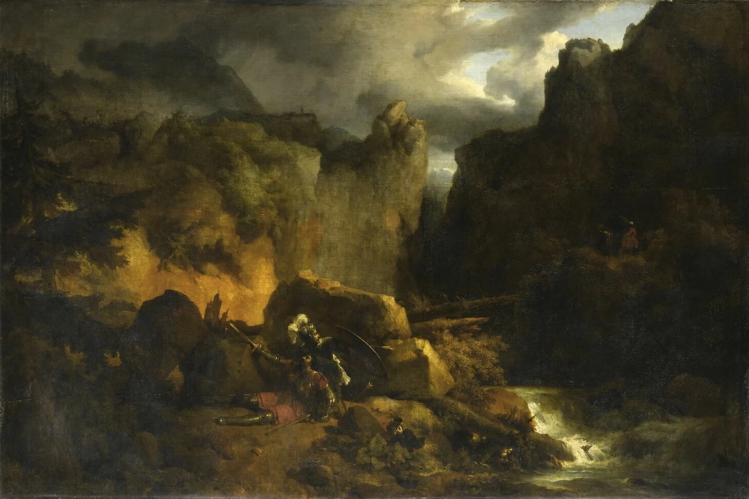 Paesaggio con la morte di Rolando - Louvre Collections
